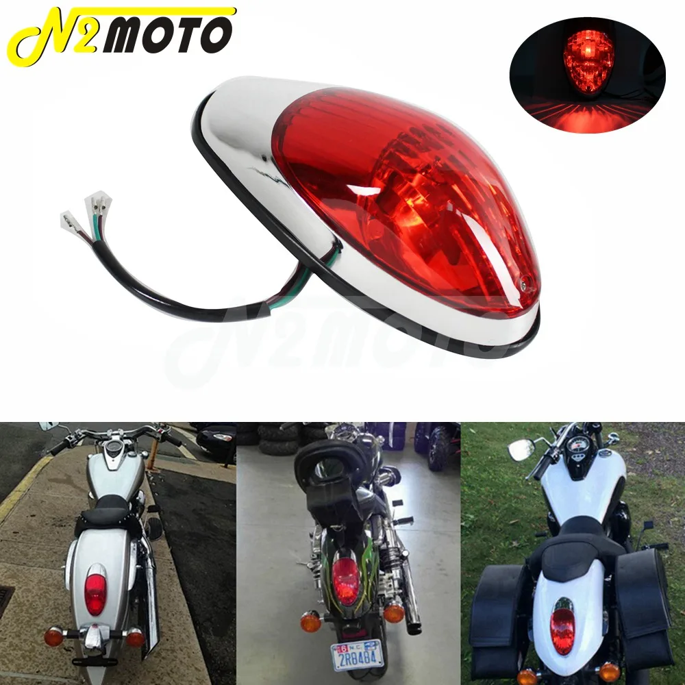 1 X Задний стоп сигнал для мотоцикла красная лампа Yamaha Suzuki Honda Kawasaki Vulcan 900 1500 Classic