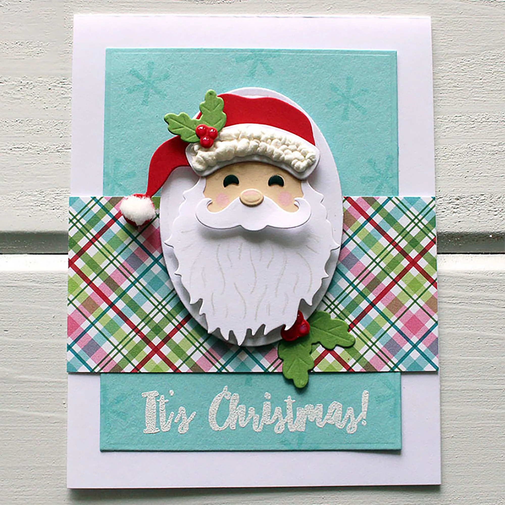 Рождественские металлические Вырубные штампы Санта Клауса для фотографий