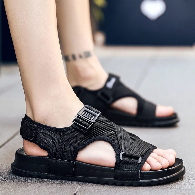 

2021 Fashion Summer Beach Sandals Men Shoes Slippers Flip Flops Soft Casual Shoes Male Sandalias Tiras Tacon Zapatos De Hombre
