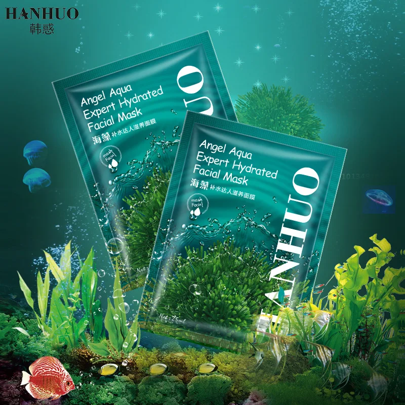 

HANHUO Seaweed Facial Mask Angel Aqua Expert Hydrated Face Mask Moisturizing Nourishing Hydrating Face Skin Care