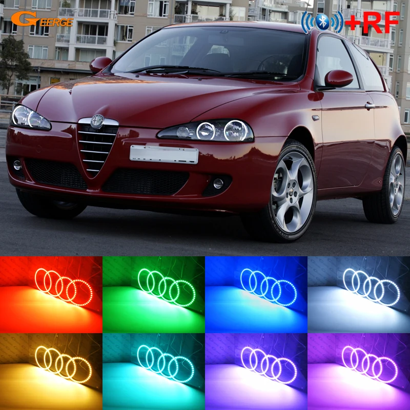 Для Alfa Romeo 147 2005 2006 2007 2008 2009 2010 RF remote Bluetooth App многоцветный ультра яркий RGB комплект