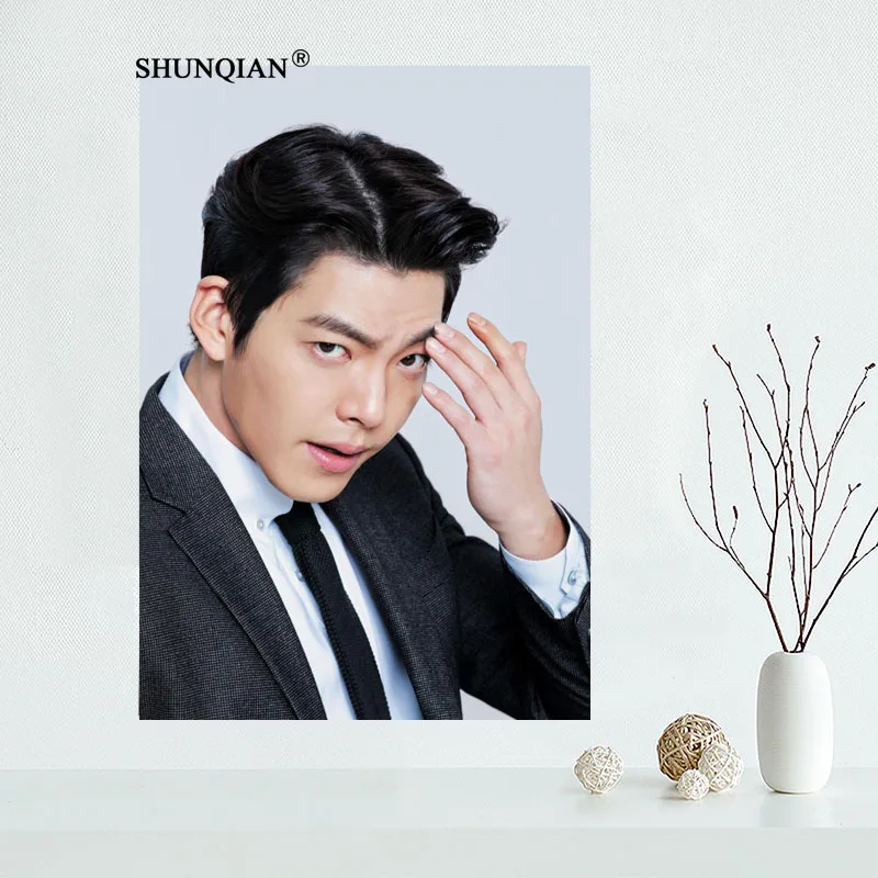 Новинка пользовательский холщовый постер Ким Ву Бин для гостиной декоративный