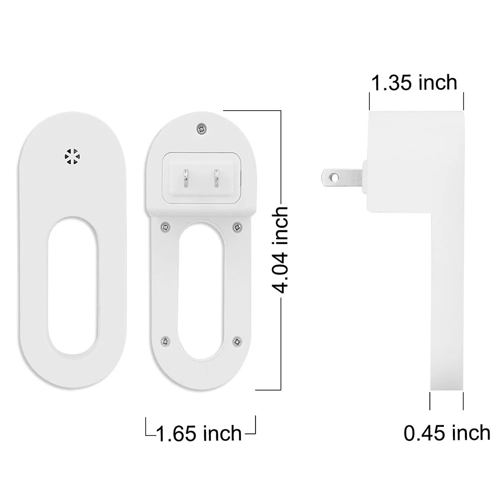 

2pcs EU US Plug Plug-in LED Night Lights Lamp Dusk to Dawn Sensor for Bedroom Bathroom Kitchen Corridor Stairs