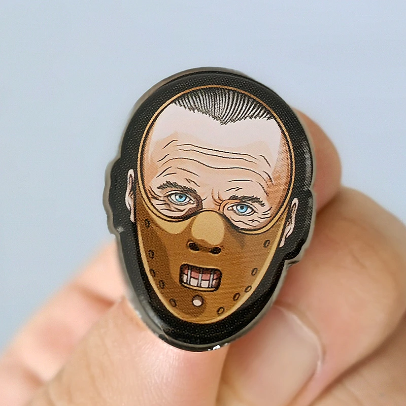 Классические эмалированные металлические значки в стиле фильма Ганнибал