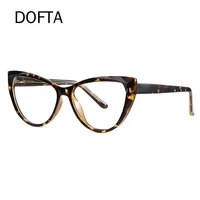 dofta tr cat eye optical glasses frame women myopia prescription eyeglasses vintage ladies anti blue light eyewear 5389
