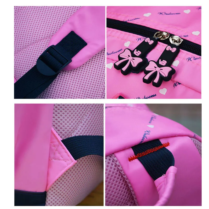 3 шт./компл. рюкзак для девочек школьные сумки милые рюкзаки с принтом звезд и