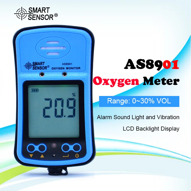 Умный датчик AS8901 портативный измеритель уровня кислорода в период беспорядков