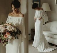 new off the shoulder wedding dress a line chiffon bride winter mother of bridal gown 2021 vestidos de novia