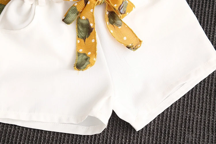 Комплекты летней детской одежды для девочек в европейском и американском стиле |