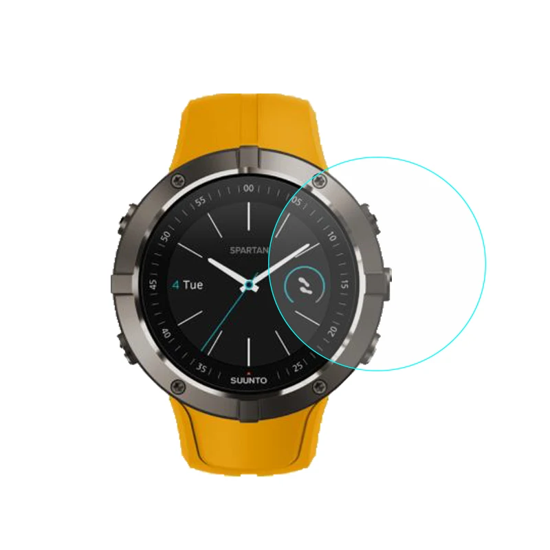 

5Pcs For Suunto Spartan Trainer Wrist HR Smart Watch Screen Protecor Anti Scratch Tempered Glass Explosion-proof HD Clear Film