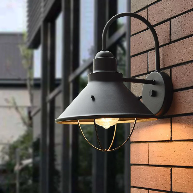 

Retro Outdoor And Lighting Wall Lamps Balcony Outdoor Wall Lights Exterior Wall Lights Courtyard Lights Black Waterproof Lamps