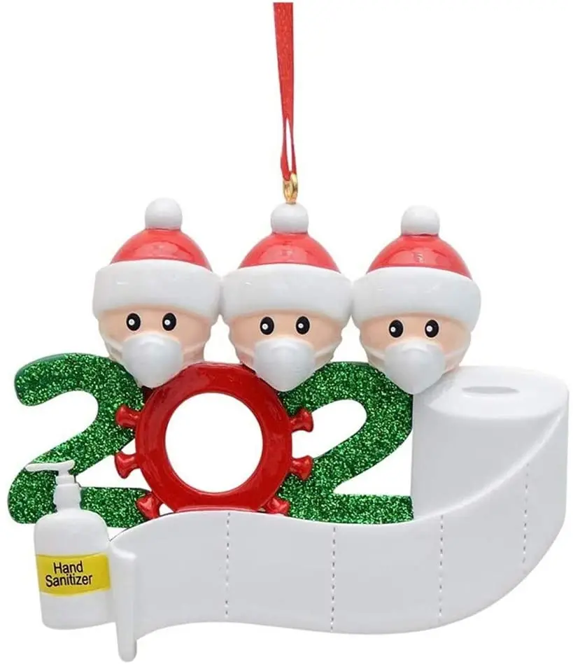2020 рождественские украшения украшение с маской для лица дезинфицирующее