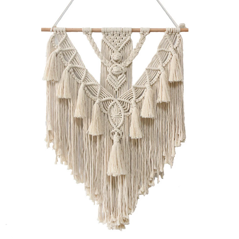 

New Macrame Wall Hanging Art Decor Handmade Woven Tapestry Bohemian Crafts Bedroom Home Decoration