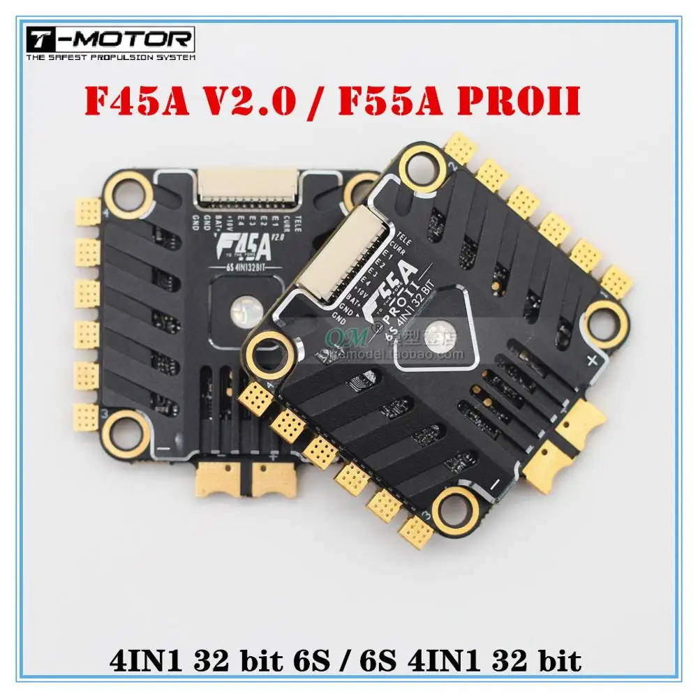 Электронный Контроллер T Motor F45A V2.0 4 в 1 32 бит 6S/ F55A proii 6S бит|Детали и аксессуары| |