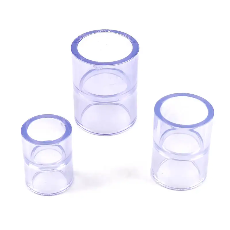 5 шт. прозрачный прямой соединитель ПВХ для садовых труб 20/25/32 мм|Соединители