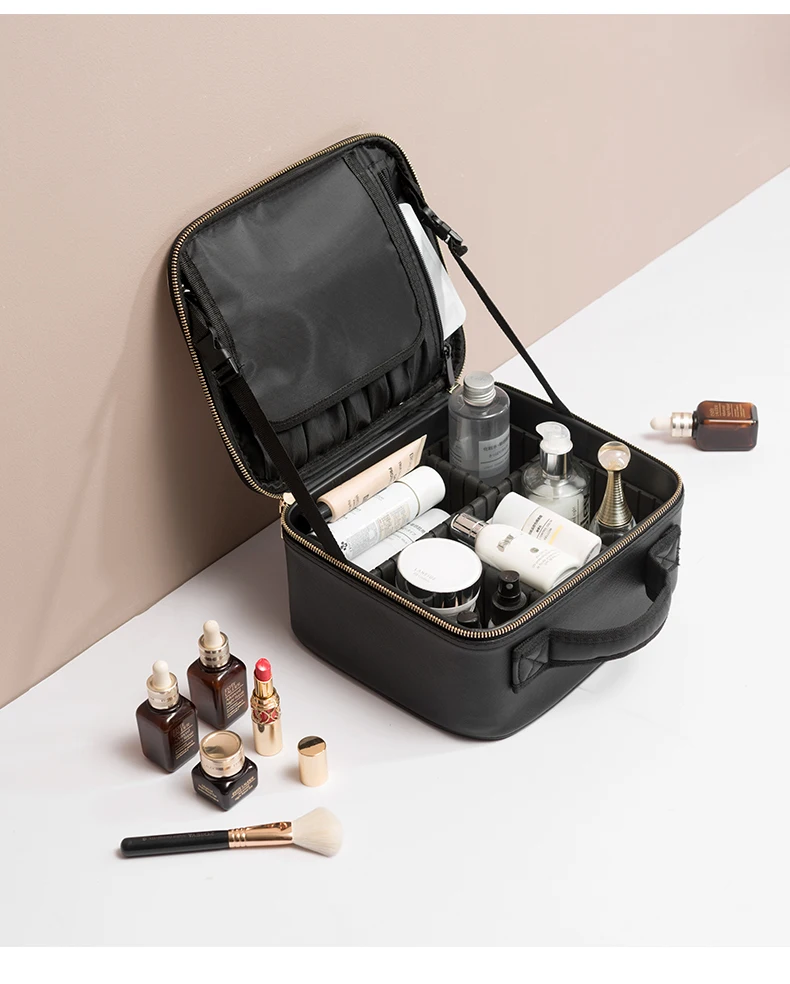 2020New органайзер для профессионального макияжа косметичка Bolso Mujer косметичка PU большой емкости чехол для хранения Чемодан с множеством отсеков