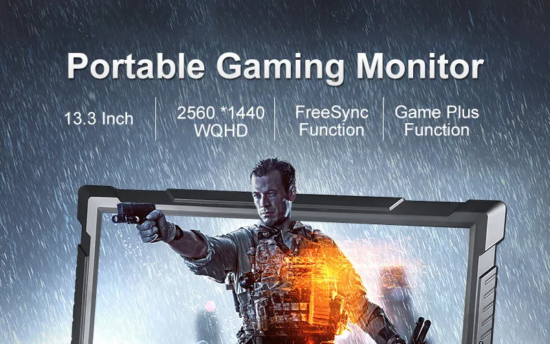 G-STORY портативный ЖК Hd монитор HDR/Freesync/2 K usb type-C для ноутбука Xbox Switch и Ps4 Портативный ЖК-игровой монитор