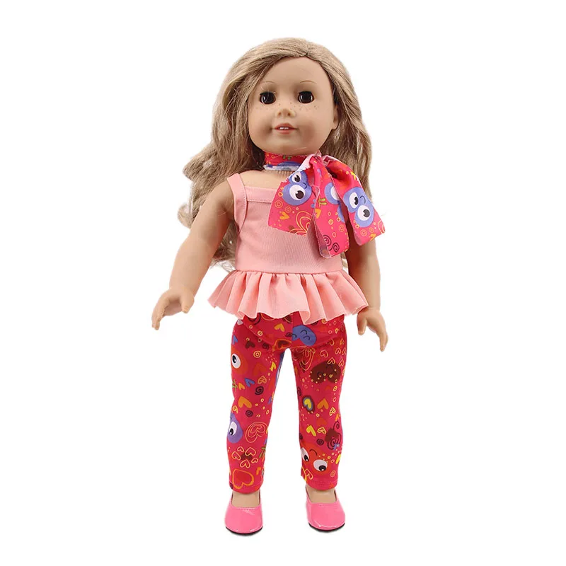 

Doll Clothes 7 Scarf Suspender Skirts For 18 Inch American&43Cm Baby New Born Doll Generation , Gift
