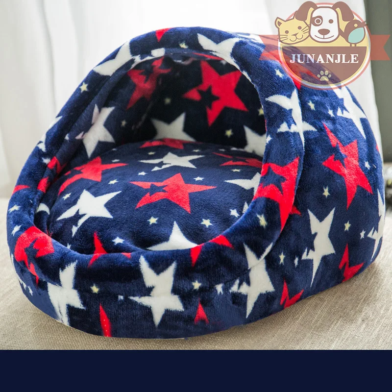 Кровать и диван для домашних животных теплый домик собак мягкий французский