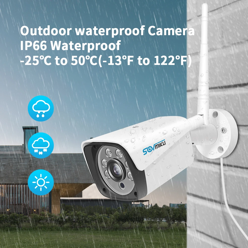 8CH 1080P Беспроводная система видеонаблюдения 4 шт 2MP уличная Wifi ip-камера 8CH NVR рекордер Видео камера безопасности Система наблюдения комплект