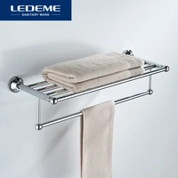 ledeme bathroom towel rack holder wall mounted organizer hanger locker room storage shelf bath accessories l810