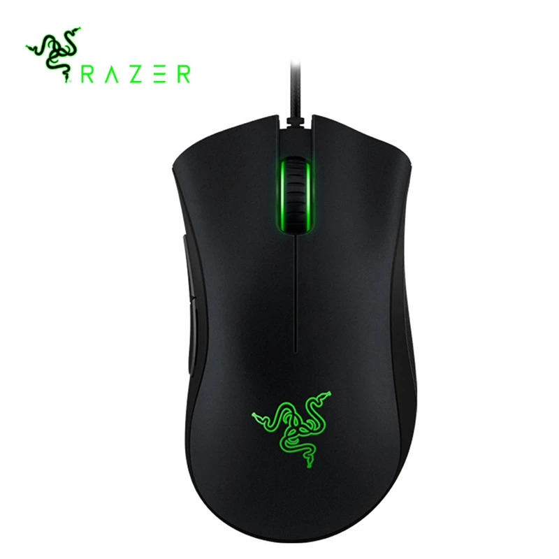 Razer Deathadder Essential mouse профессиональная Проводная игровая мышь USB Mouse 2000DPI освещение