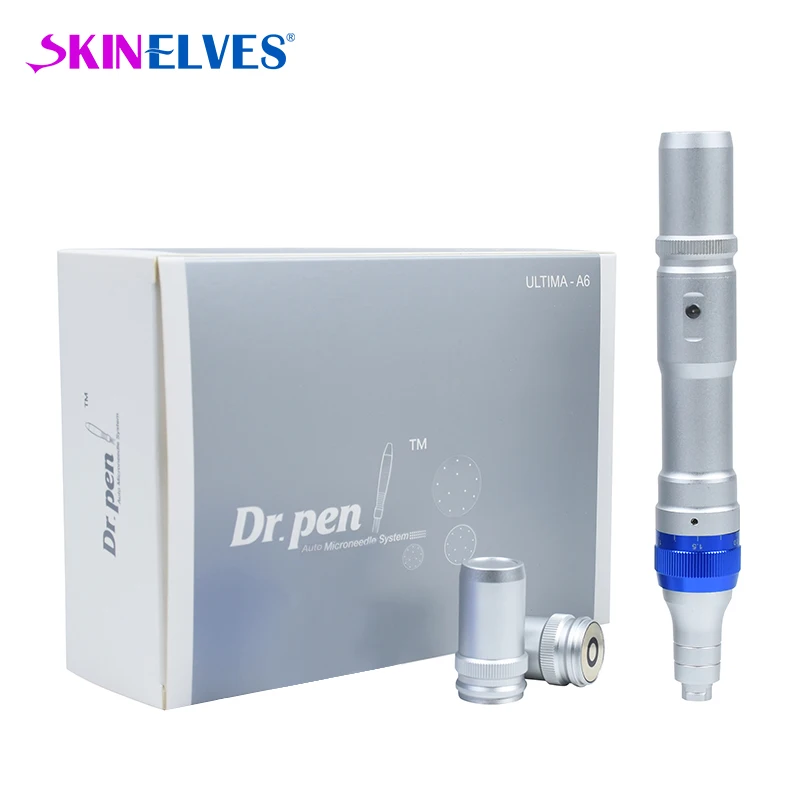 Ultima Derma Pen A6 Auto Microneedle Dr.Pen A6 Wireless Electric Derma Pen Acne Scar Removal with 2 Rechargeable Batteries