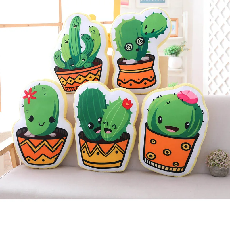 

Cute Cactus Plush Stuffed Animal & Soft Cactus Stuffed Toy & Cuddly Cactus Plush Pillow Adorable Gift for Kids Children Gift