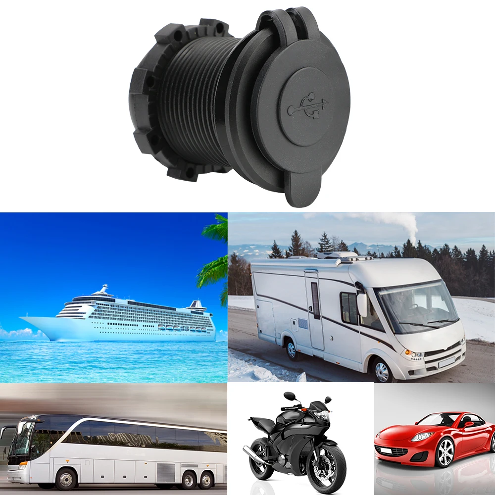 YOSOLO Dual USB Зарядное устройство автомобиля 12V Запчасти QC 3 0 Быстрый быстрой зарядки