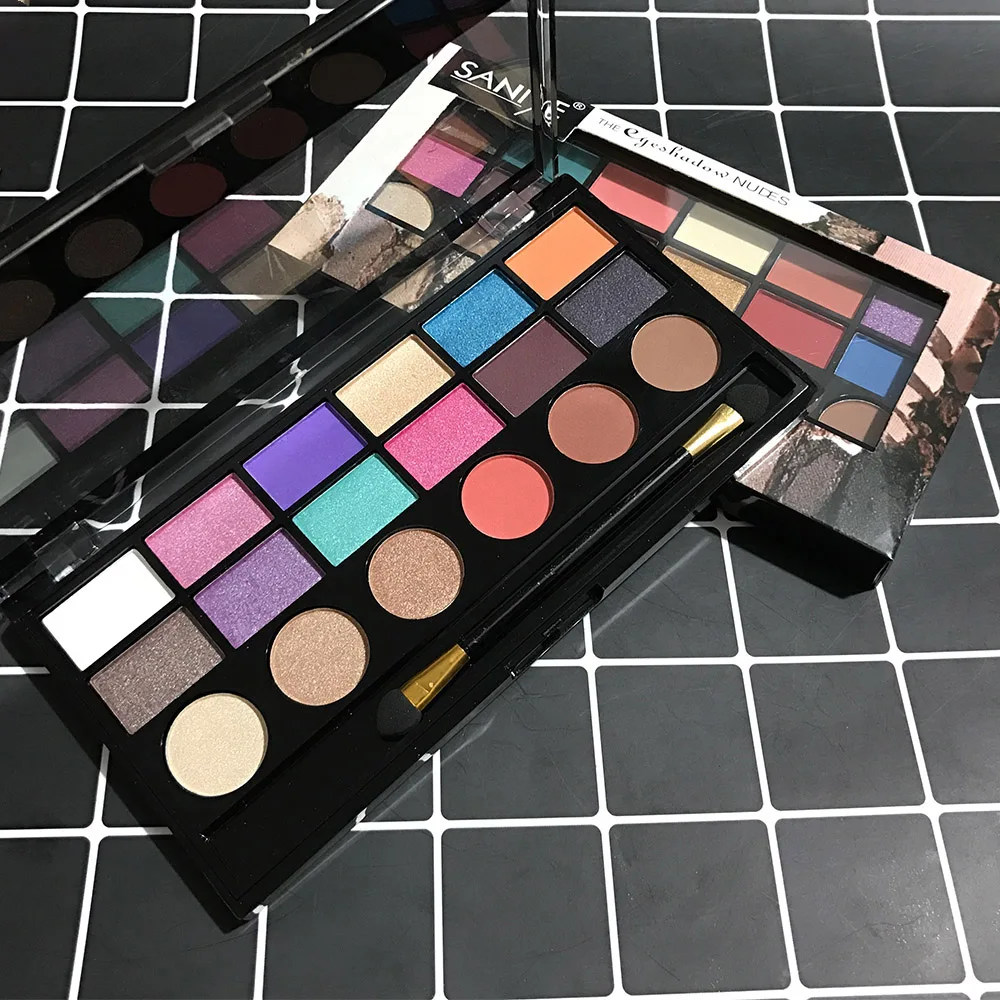 SANIYE 18 цветов Профессиональные Тени для век палитра макияжа красота