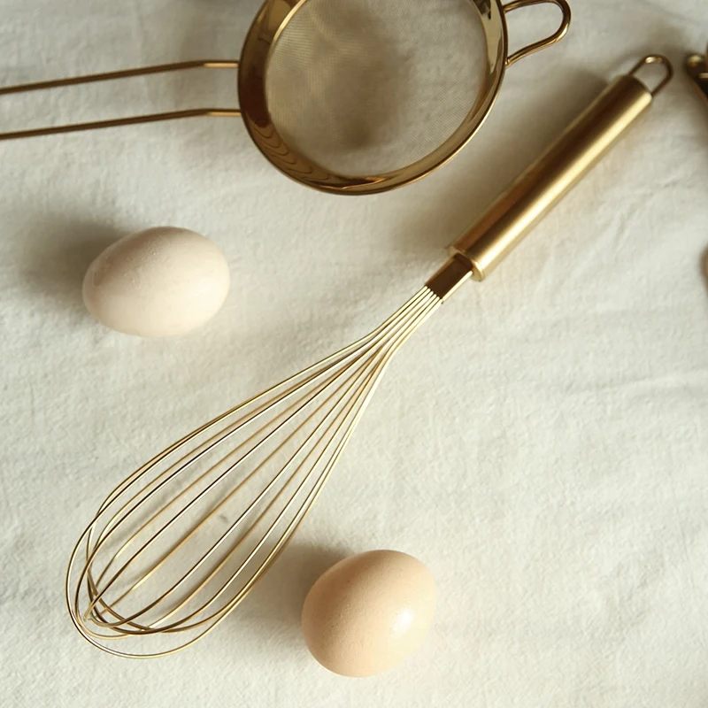 2Pcs/ Set Egg Beater Hand Whisk Mixer Flour Sifter Baking Shaker Mesh Sieve For Kitchen Soy Milk Filtration |