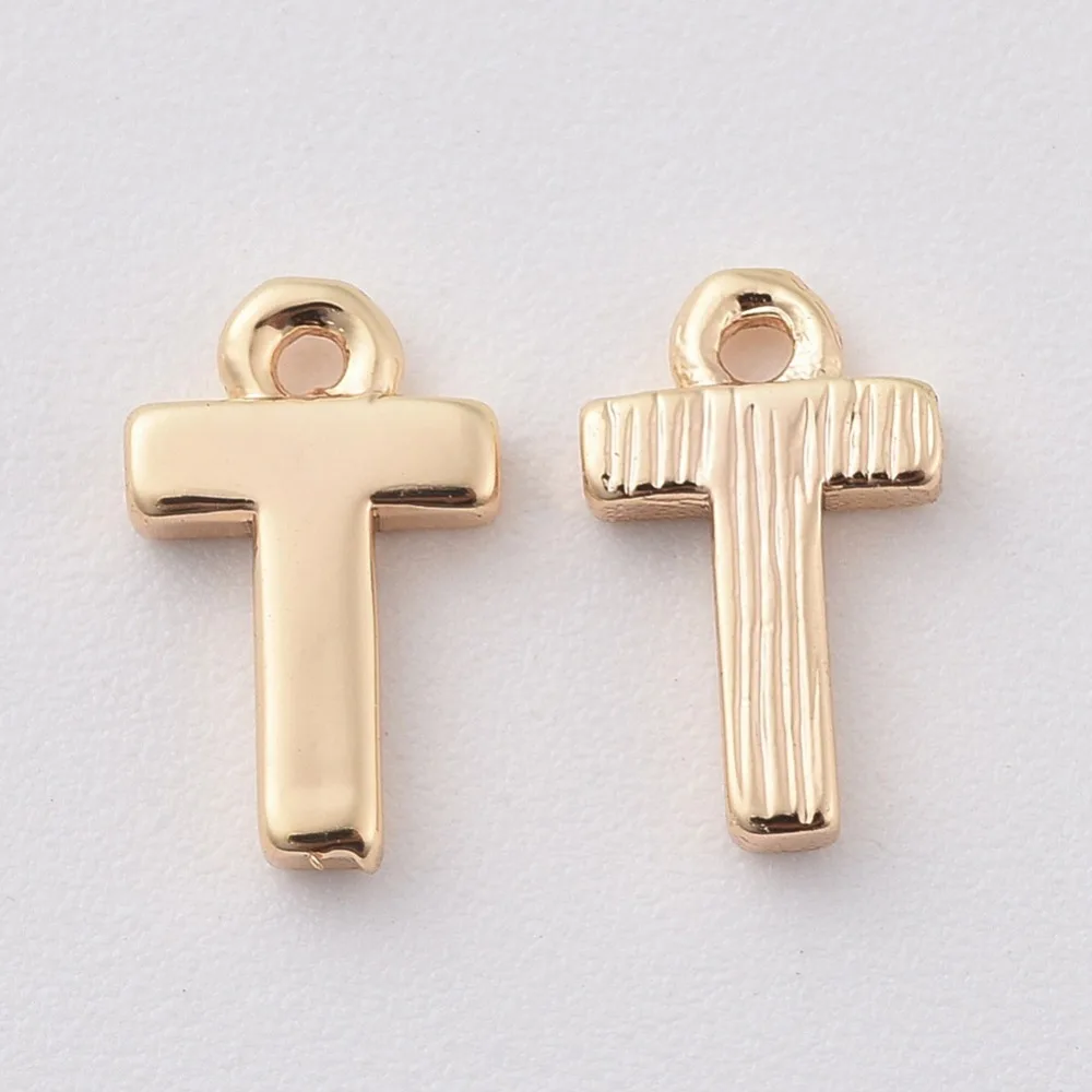 

5 шт., латунная Магнитная безникелевая позолоченная буква 18K. T 8,5x5x1,5 мм, отверстие: 0,8 мм