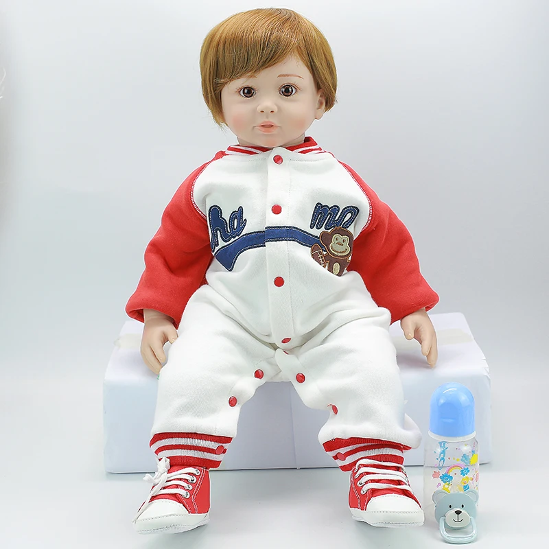 Rebron bebe 55 силиконовая Реалистичная кукла регенерация мальчик девочка игрушка