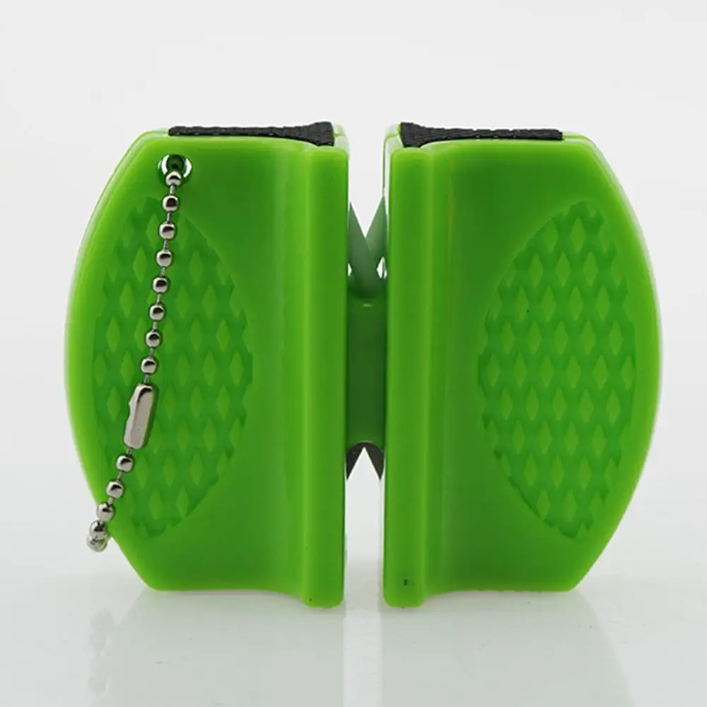 Портативная точилка для кухонных ножей Двухступенчатая походная карманная мини