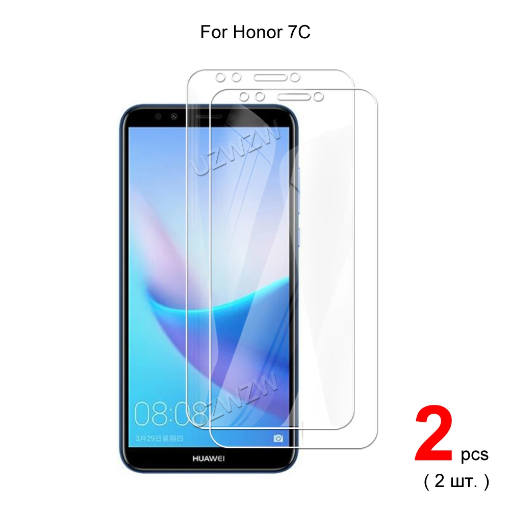 Закаленное стекло для Honor 7C Pro/7C протекторы экрана защитная пленка HD Clear 0 3 мм