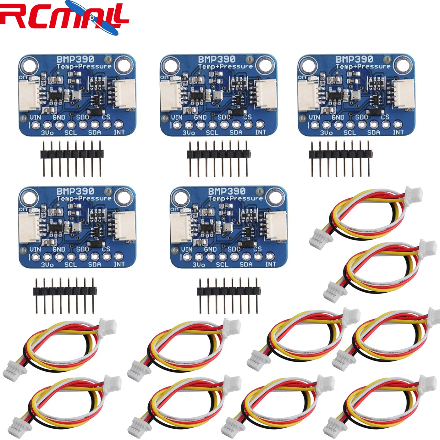 

5 шт. BMP390 Baro & Temp Precision высота барометрическое давление и датчик высотометра + 10 шт. кабелей SH1.0mm 4P