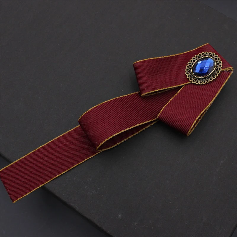 Британский стиль Платье рубашка блуза с воротником и бантом из ленты галстук