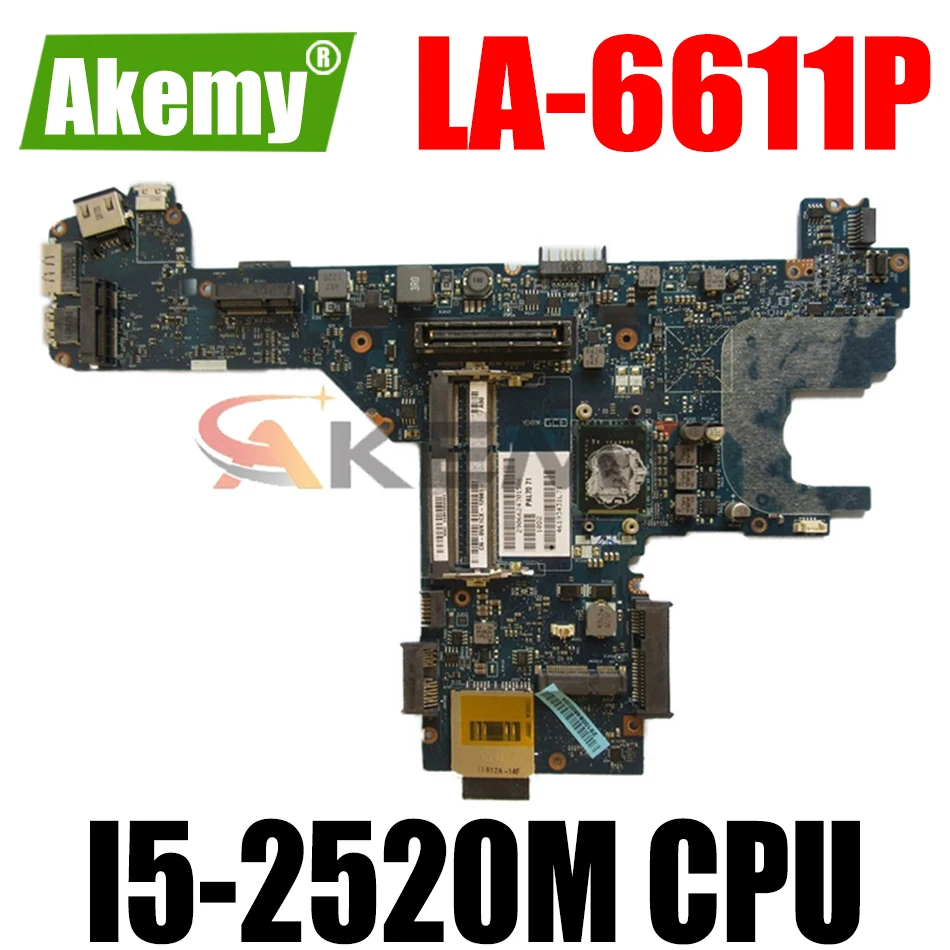 Оригинальная материнская плата для ноутбука DELL Latitude E6320 I5-2520M CN-0G45F1 0G45F1 LA-6612P LA-6611P
