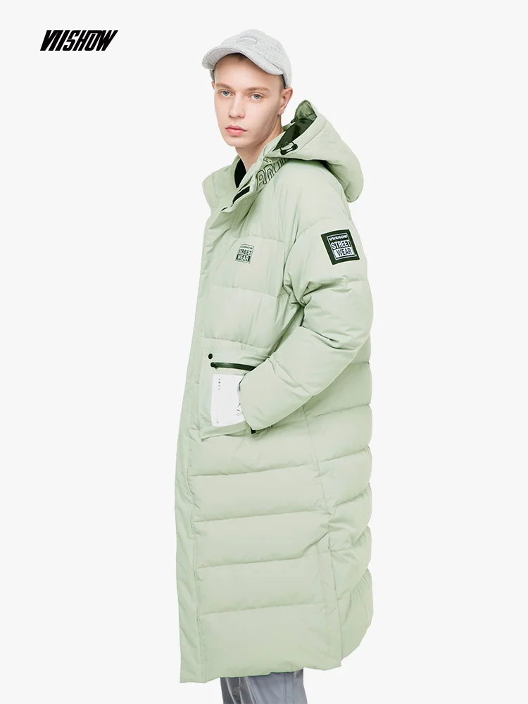 VIISHOW мужской пуховик с принтом утки брендовая зимняя куртка для мужчин Doudoune Homme 2018