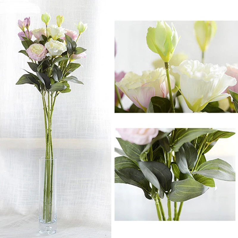 3 Эустома Рассела на европейский искусственный цветок Рождество Свадебная