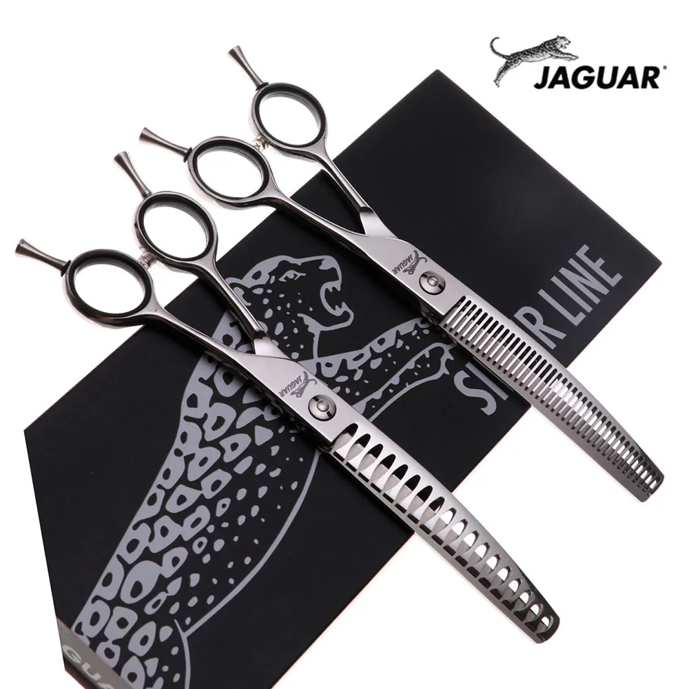 

Профессиональные ножницы для груминга собак JP JAGUAR 440C, 7,0 дюйма, изогнутые филировочные ножницы для коррекции фигуры собак