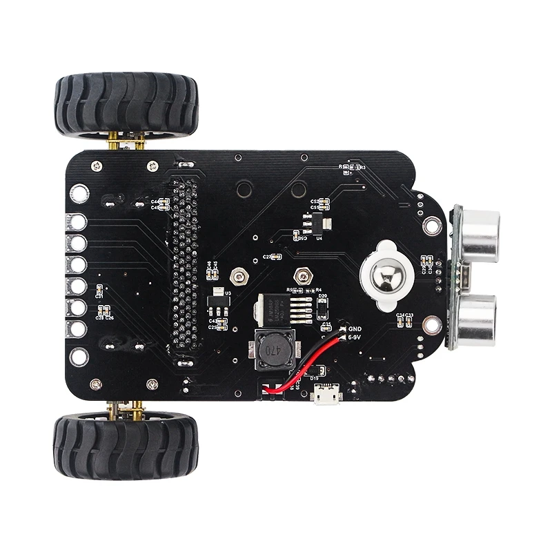 

Programmable Robot Car Kit Obstacle Avoidance Graphical Programming Smart Robot Car Ultrasonic Sensor for Micro:Bit