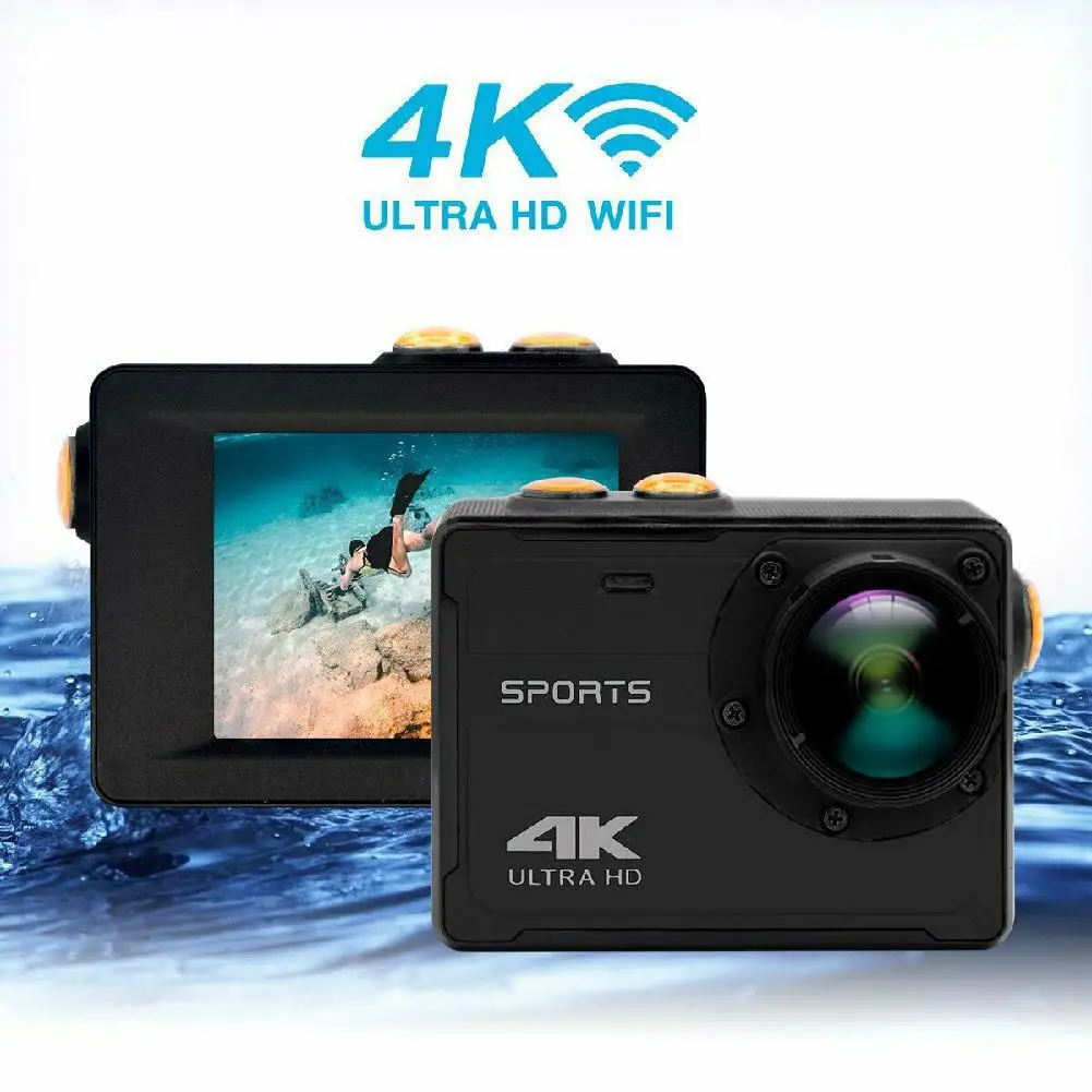 Профессиональная экшн-камера 4K WiFi видеокамера Водонепроницаемая DV Спортивная камера Подводный комплект