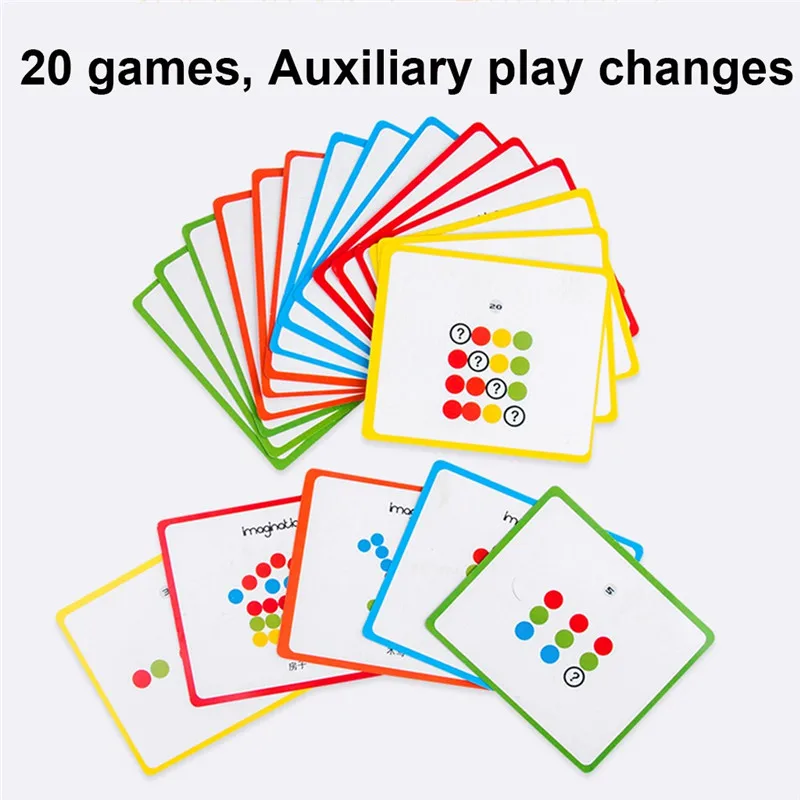 Деревянная игра с памятью игрушки для детей цветная классная чашка