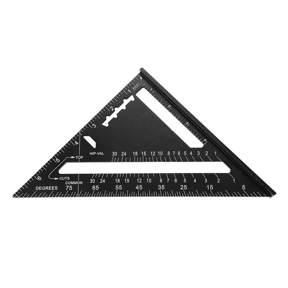 

Measurement Height Limit Gauge Tools Angle Protractor 7 inch Triangle Ruler Wood Measure Ruler Profile Marking Tool