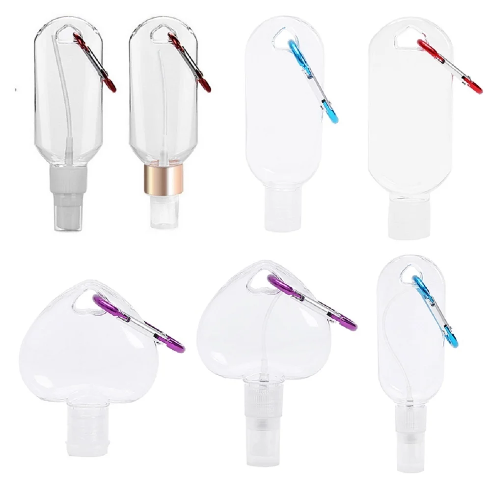 

Travel Plastic Liquid Bottling Portable Leak-proof Lotion Bottle Cosmetic Empty Bottle with Hook Portable Flip Plastic Bottle