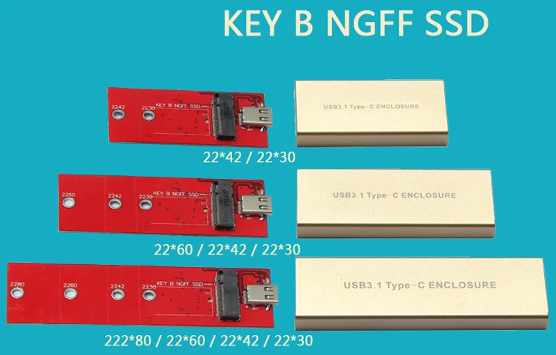 

Новый корпус жесткого диска металлический корпус USB3.1 type-C до M2 NGFF B Ключ SSD корпус адаптера внешняя Мобильная коробка для M2 NGFF B Ключ SSD