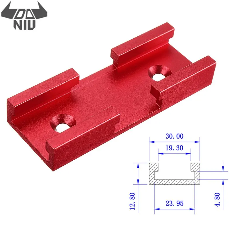 DANIU 80 мм красный Т образный слот коннектор направляющий крепежный соединитель 30x12