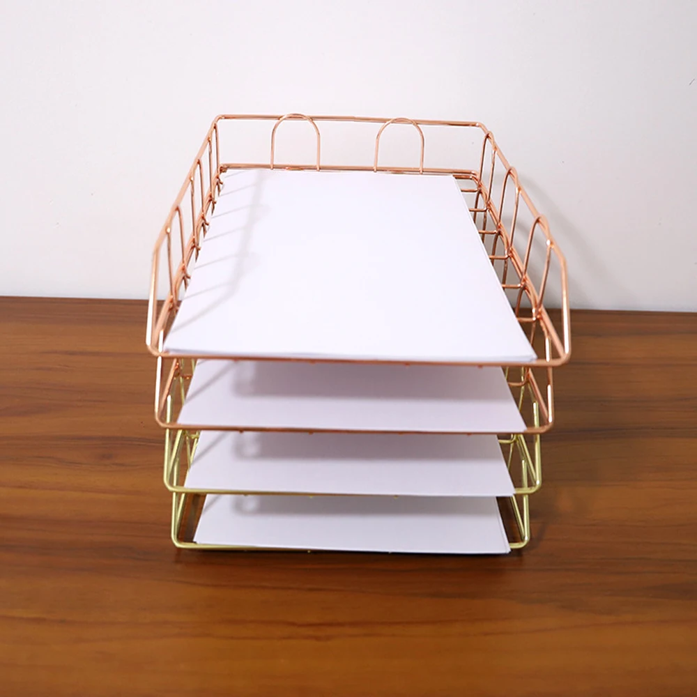 Офисный органайзер для бумаги формата А4 многослойный складной стеллаж