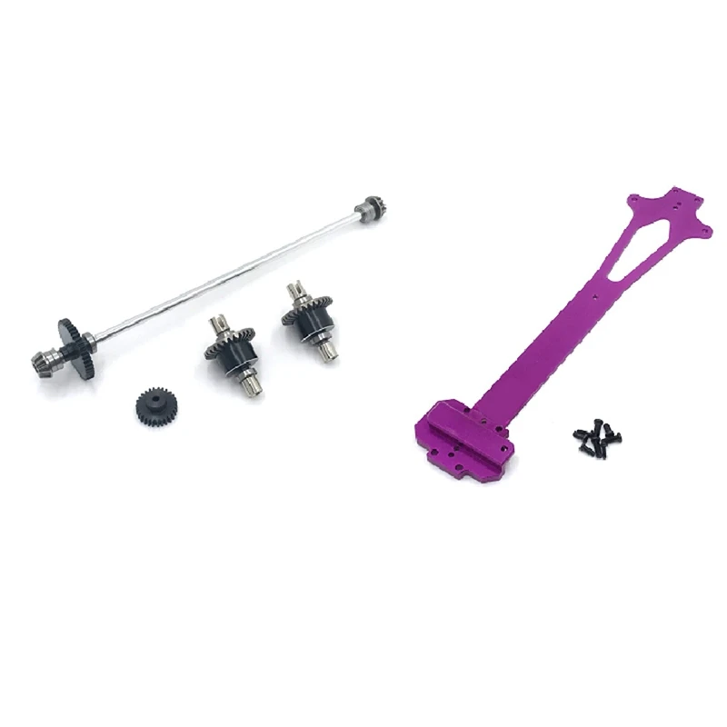 

2 Set RC Car Part: 1 Set Radio Tray Second Floor Board & 1 Set Central Drive Shaft Differential Reduction Motor Gear